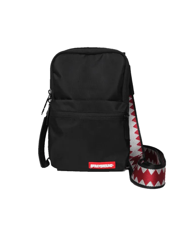SOLID BLACK SHARK MINI SLING sold by Sprayground