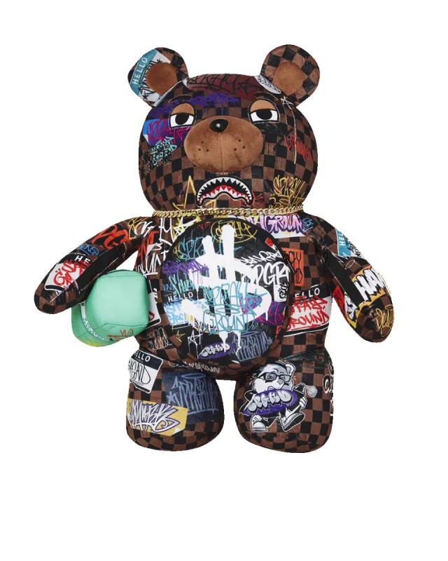 SHARKS IN PARIS THE RIZZ MONEYBEAR TEDDYBEAR BACKPACK sold by Sprayground