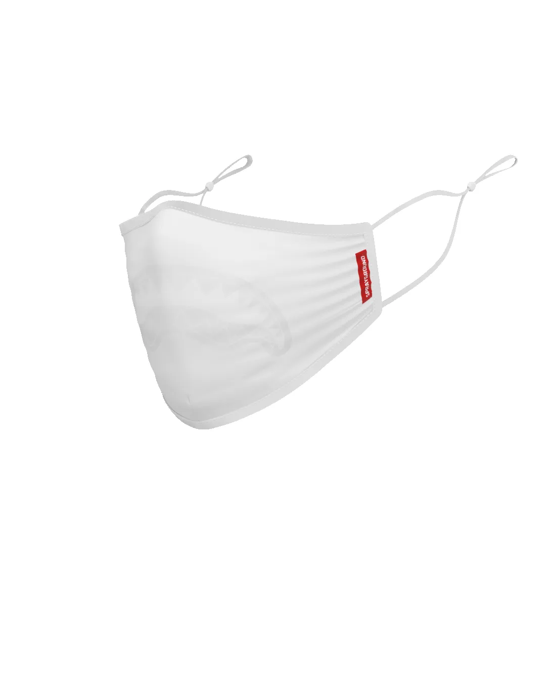 ADULT WHITE ON WHITE SHARK FORM-FITTING FACE MASK sold by Sprayground product image thumbnail 2