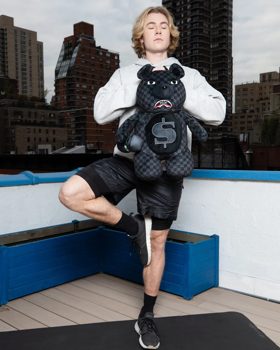 'WHAT THE BEEP' SHARK MONEYBEAR TEDDYBEAR BACKPACK sold by Sprayground product image thumbnail 4