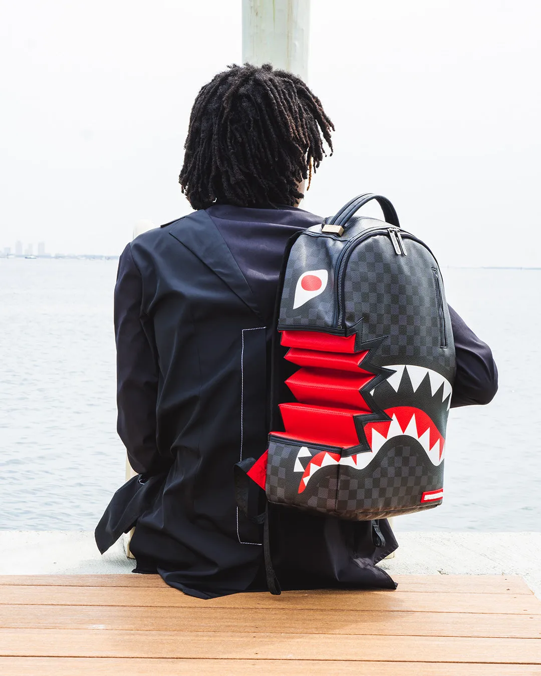 SHARK BITE SHARKS IN PARIS GRAY BACKPACK (DLXV) sold by Sprayground product image thumbnail 4