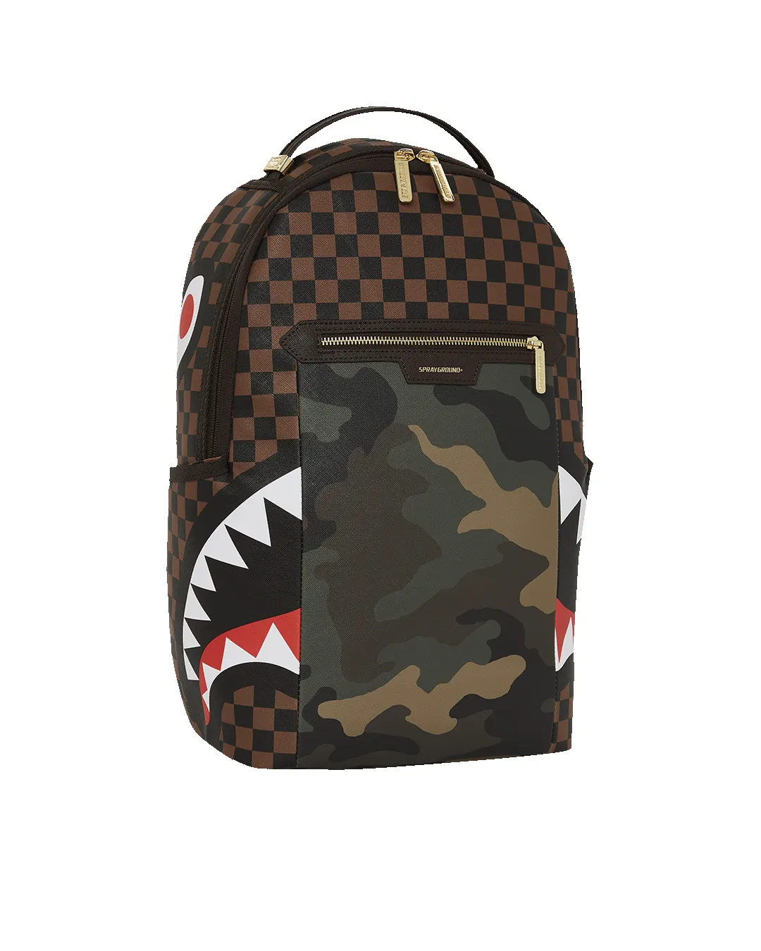EXTERIOR GOLD ZIP POCKET SHARKS IN PARIS BACKPACK (DLXV) sold by Sprayground product image thumbnail 3