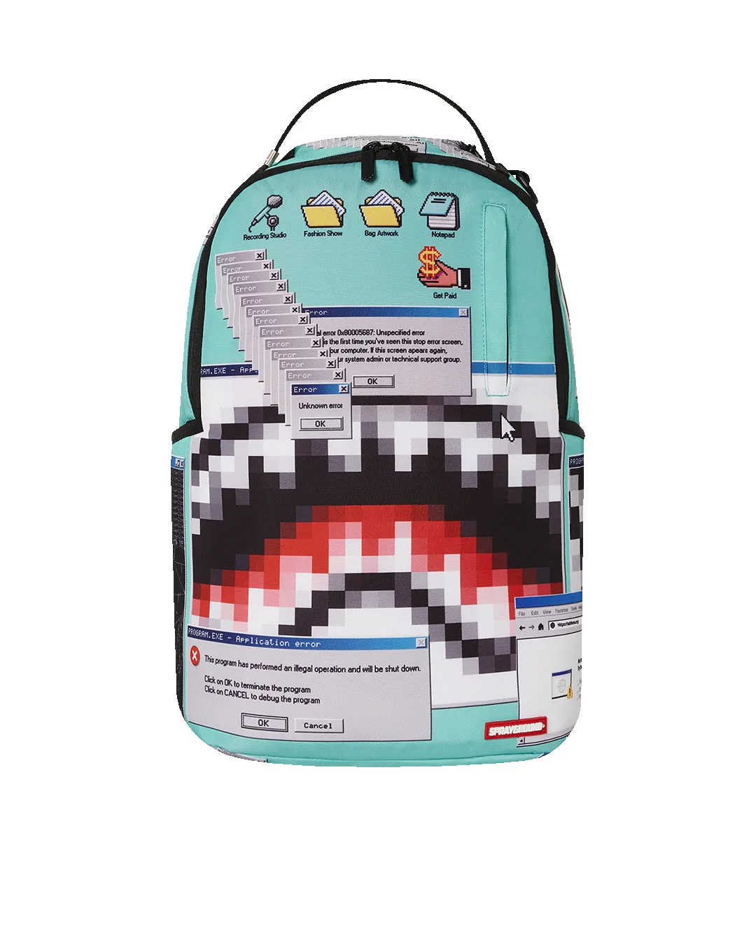 CLEANUP YOUR DESKTOP BACKPACK sold by Sprayground