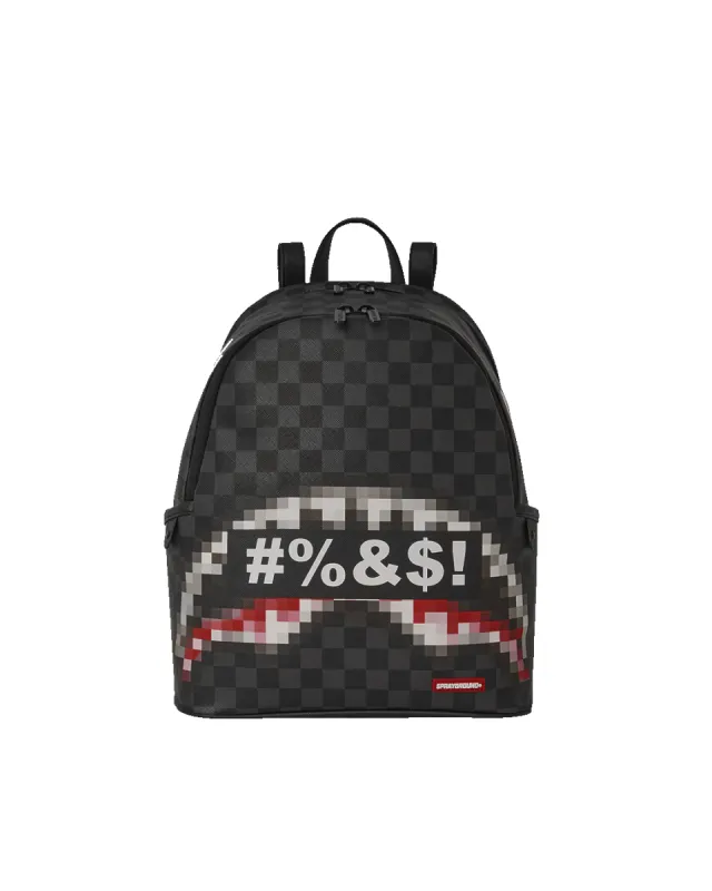 'WHAT THE BEEP' SHARK SAVAGE BACKPACK sold by Sprayground