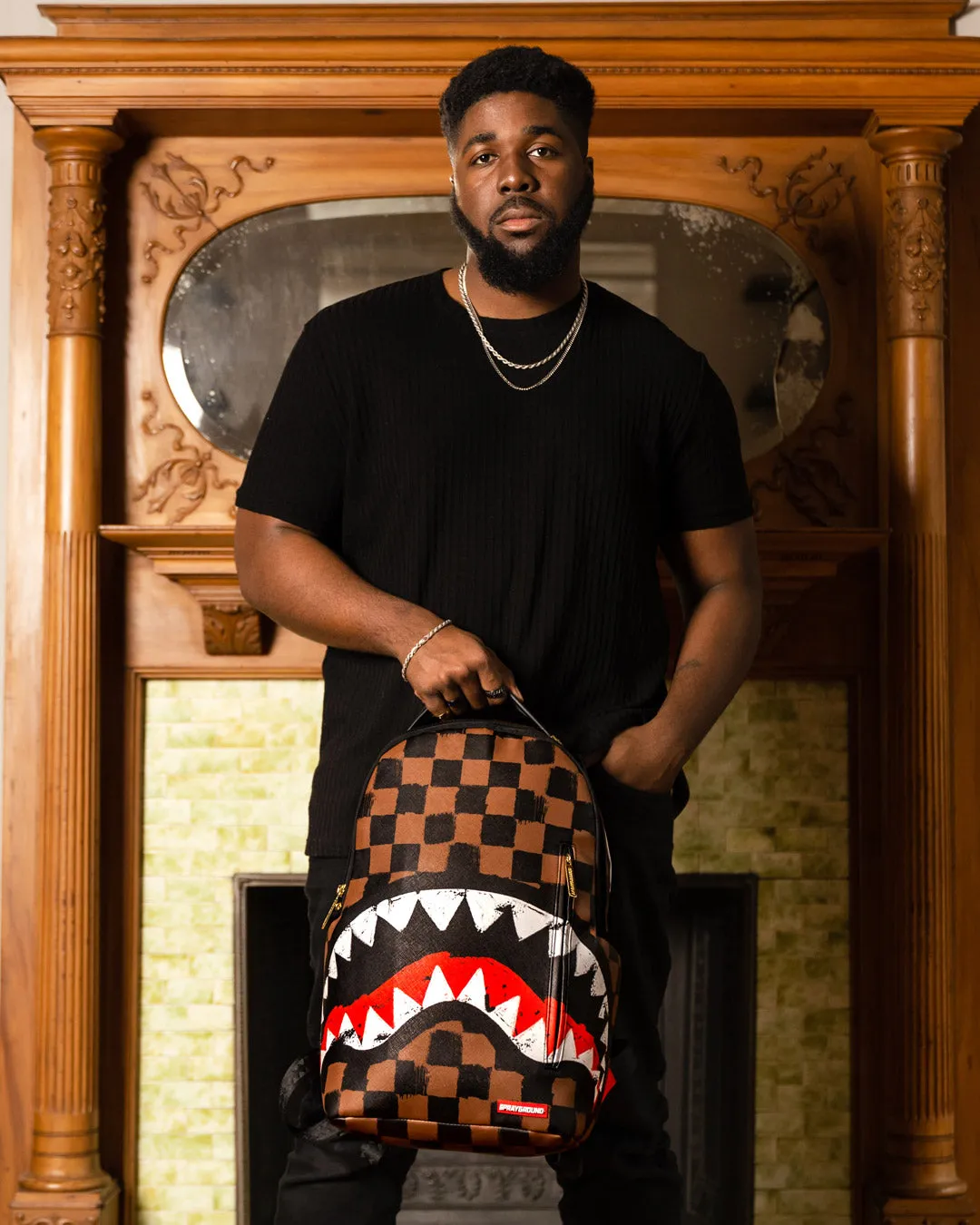 SHARKS IN PARIS VANQUISH BACKPACK (DLXV) sold by Sprayground product image thumbnail 4