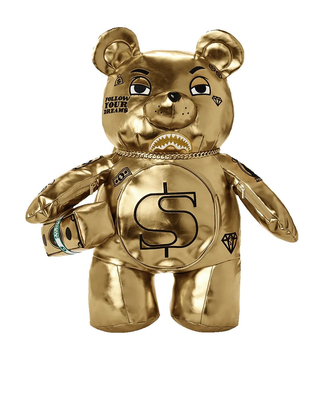GOLD RUSH MONEYBEAR TEDDYBEAR BACKPACK sold by Sprayground