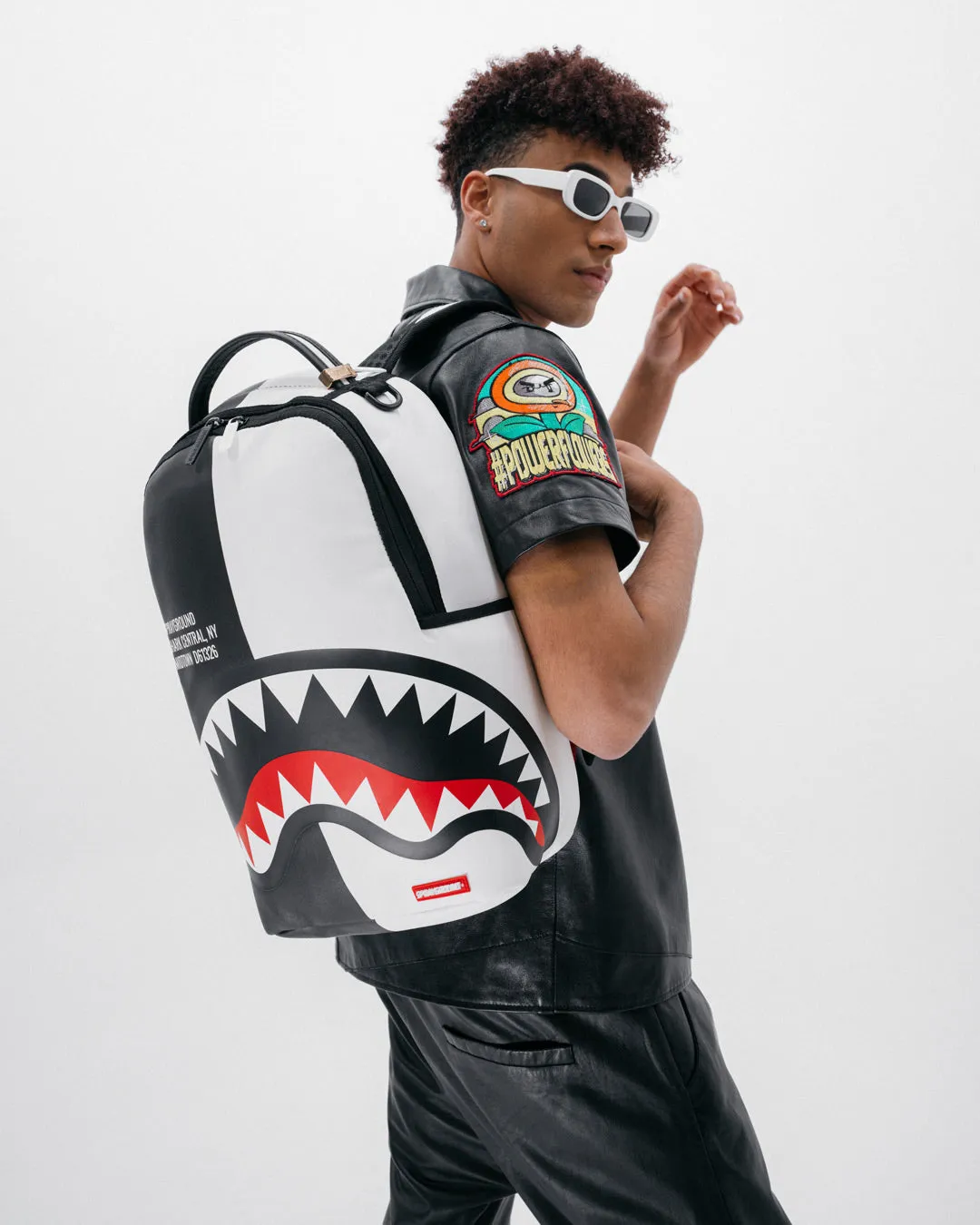 SHARK CENTRAL SPLIT BACKPACK BLK/WHT (DLXV) sold by Sprayground product image thumbnail 2