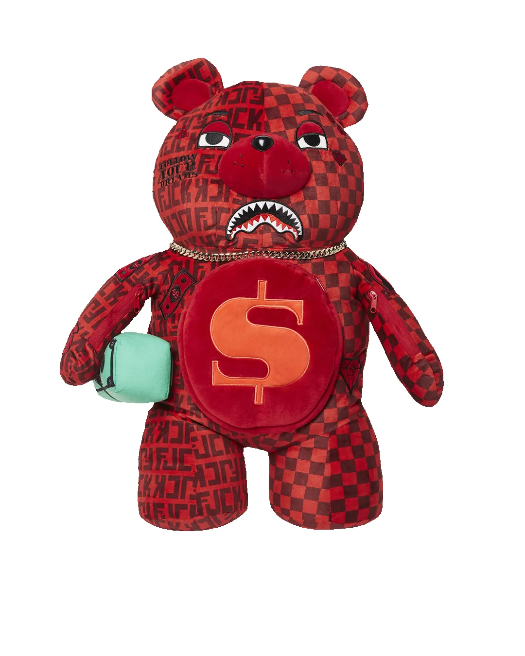 VENI VIDI VICI MONEYBEAR TEDDYBEAR BACKPACK sold by Sprayground