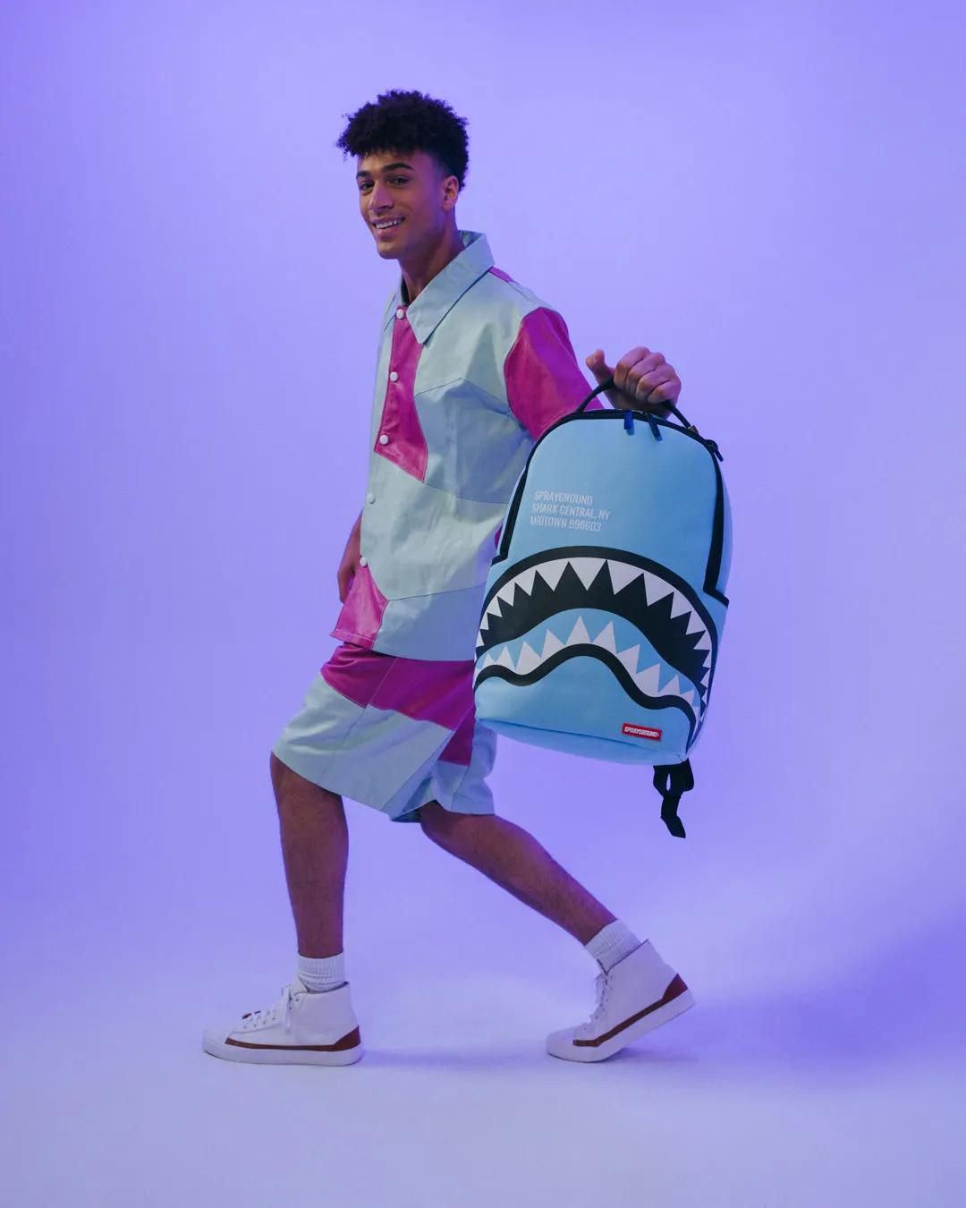 SHARK CENTRAL (BLUE) BACKPACK (DLXV) sold by Sprayground product image thumbnail 2