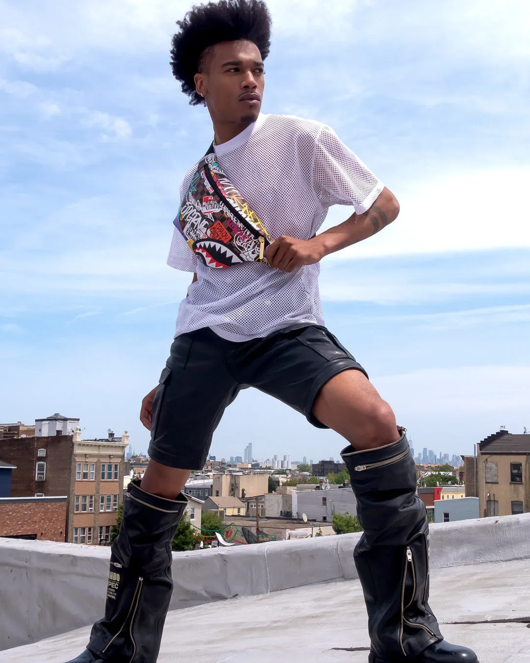 SHARKS IN PARIS THE RIZZ SAVVY CROSSBODY sold by Sprayground product image thumbnail 4