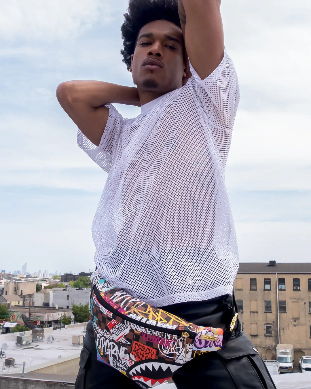 SHARKS IN PARIS THE RIZZ SAVVY CROSSBODY sold by Sprayground product image thumbnail 2