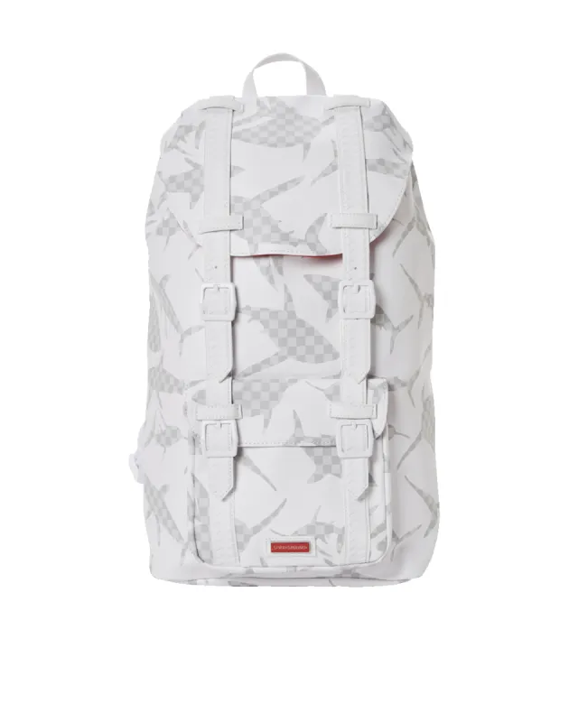 SHARK CHECK (WHITE) HILLS BACKPACK sold by Sprayground