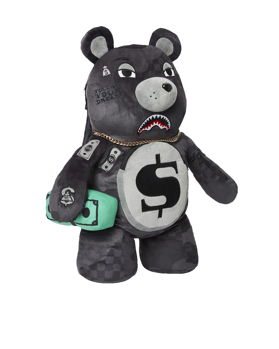 3AM NEVER SLEEP MONEYBEAR TEDDYBEAR BACKPACK sold by Sprayground product image thumbnail 3