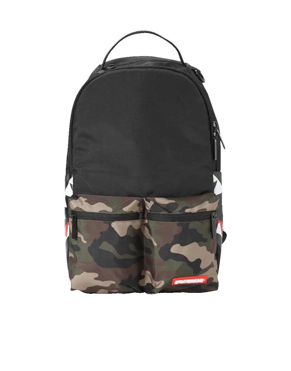 CAMO SIDE SHARK DOUBLE CARGO sold by Sprayground