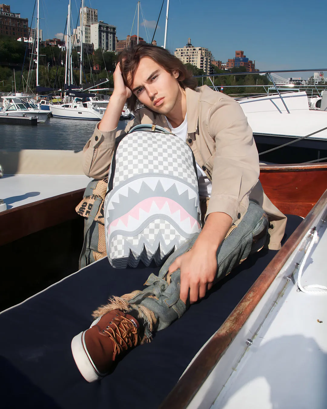 ROSE ALL DAY LA PALAIS SHARK BITE BACKPACK sold by Sprayground product image thumbnail 2