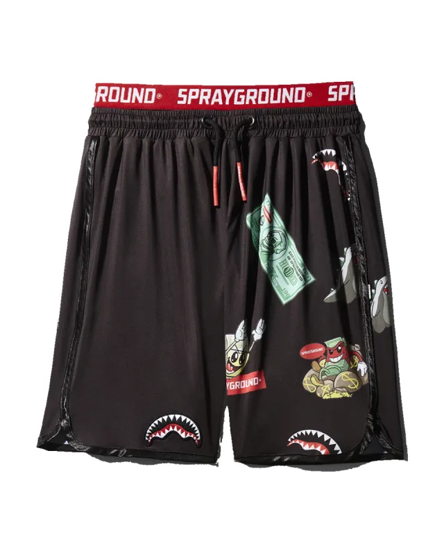 PATCH ALL-IN CORTO SWIM TRUNKS (BLACK) sold by Sprayground