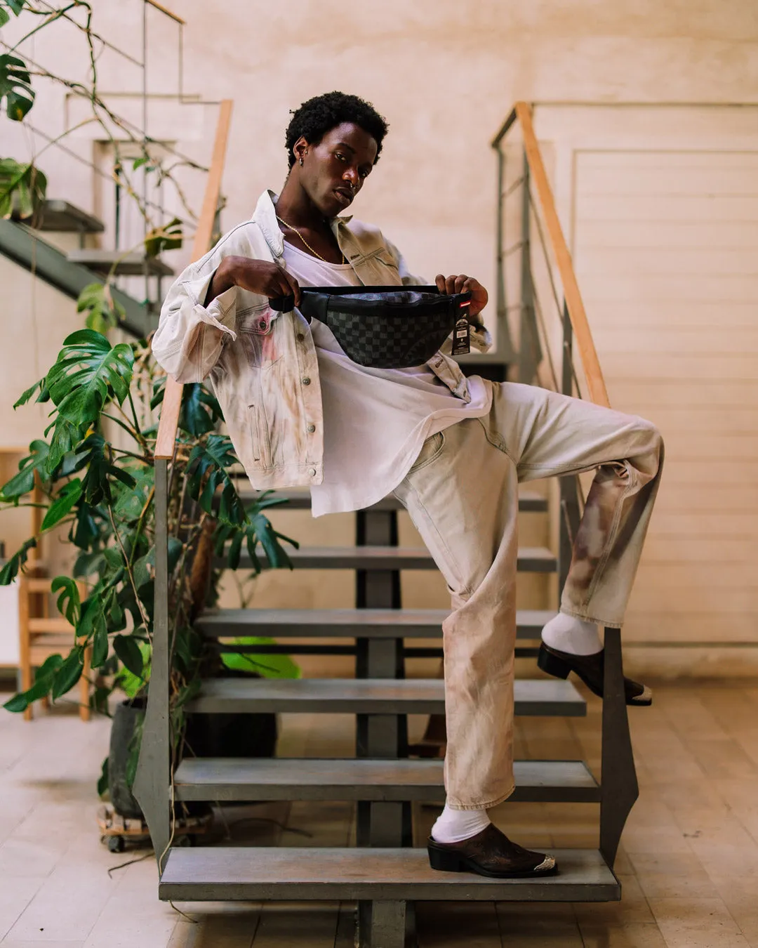 HANGOVER DRIP CHECK SAVVY CROSSBODY sold by Sprayground product image thumbnail 2