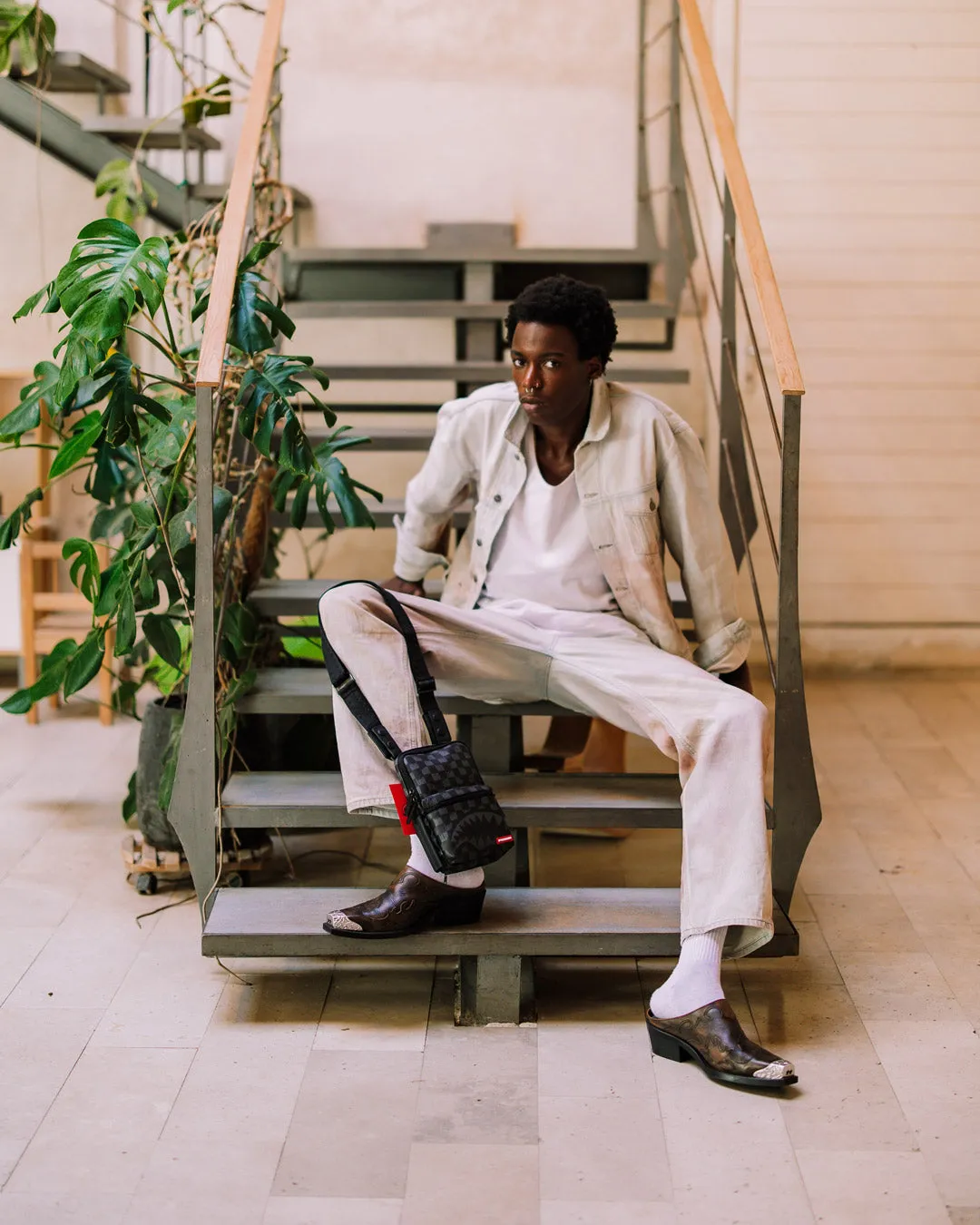 HANGOVER DRIP CHECK SLING sold by Sprayground product image thumbnail 4