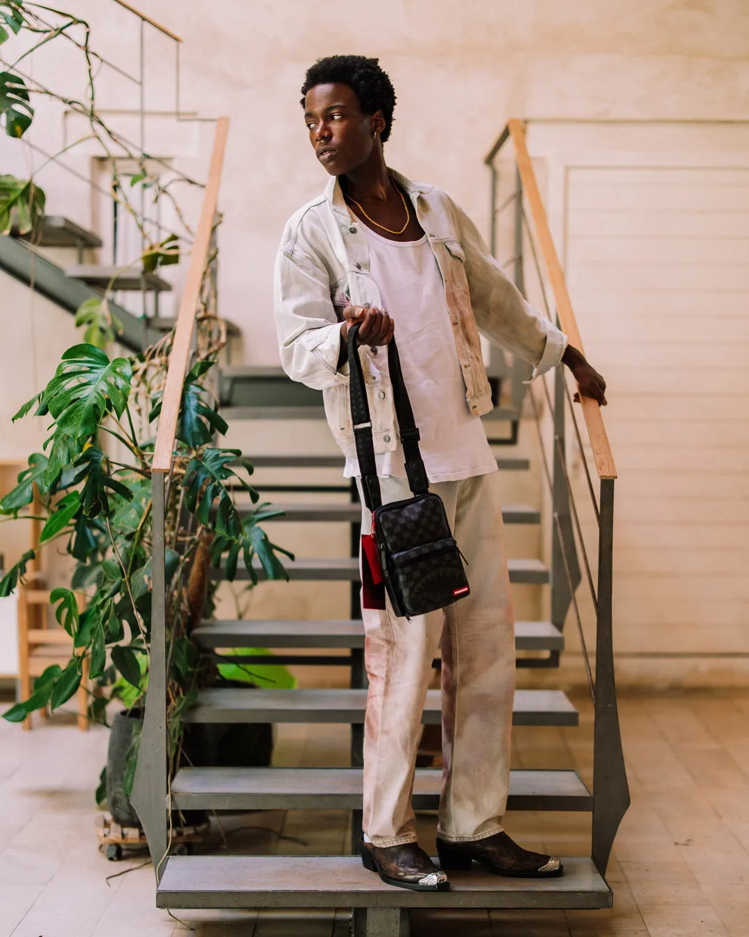 HANGOVER DRIP CHECK SLING sold by Sprayground product image thumbnail 2