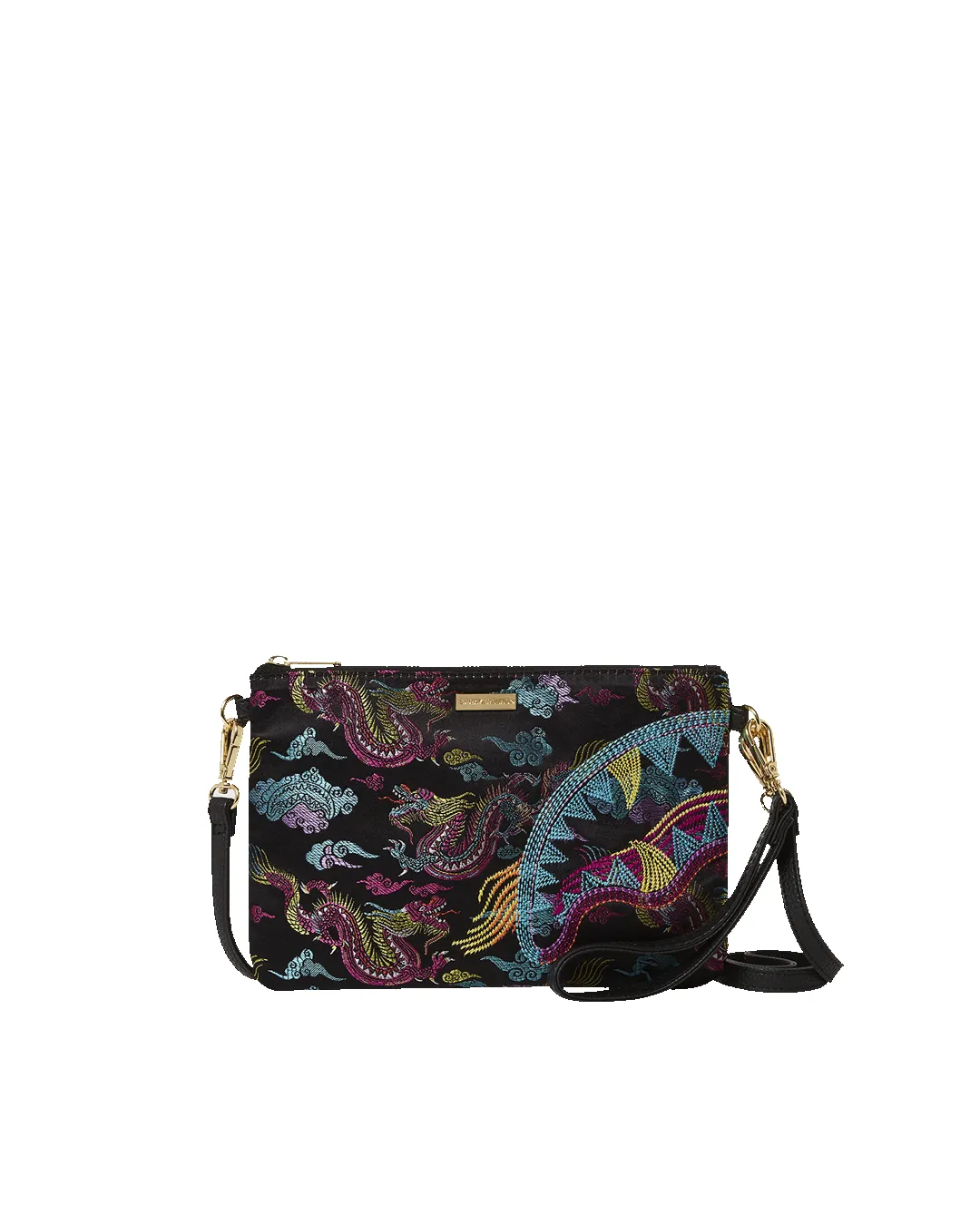 EMBROIDERED DRAGONS CROSSOVER CLUTCH sold by Sprayground