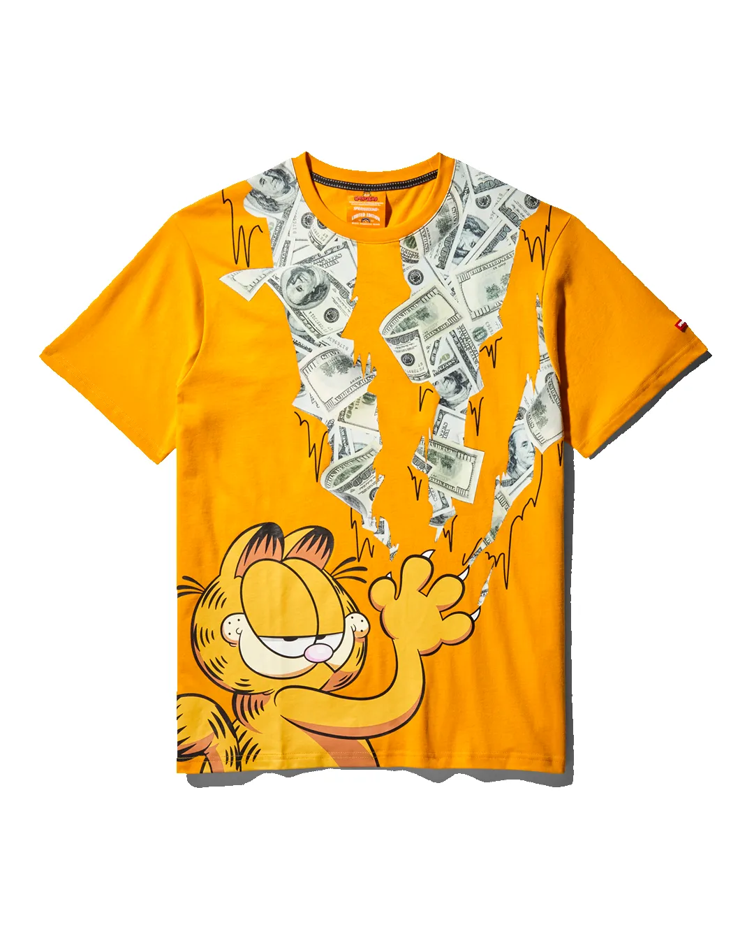 GARFIELD CAT STRATCH GRAPHIC T-SHIRT (ORANGE) sold by Sprayground