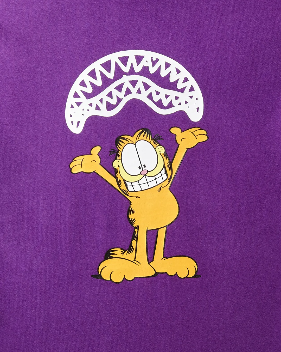 GARFIELD SHARKMOUTH GRAPHIC T-SHIRT (PURPLE) sold by Sprayground product image thumbnail 3