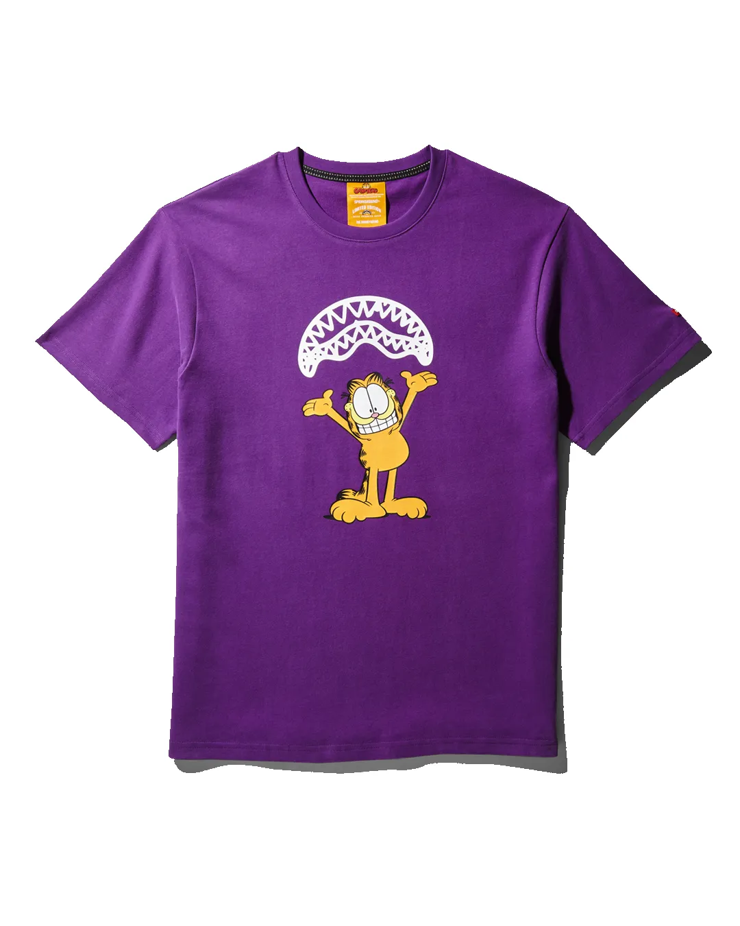 GARFIELD SHARKMOUTH GRAPHIC T-SHIRT (PURPLE) sold by Sprayground