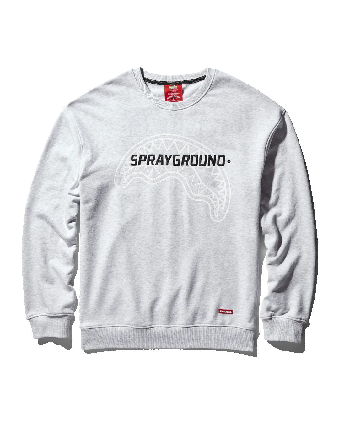 SPRAYGROUND PULLOVER CREW NECK SWEATSHIRT (LT GREY) sold by Sprayground