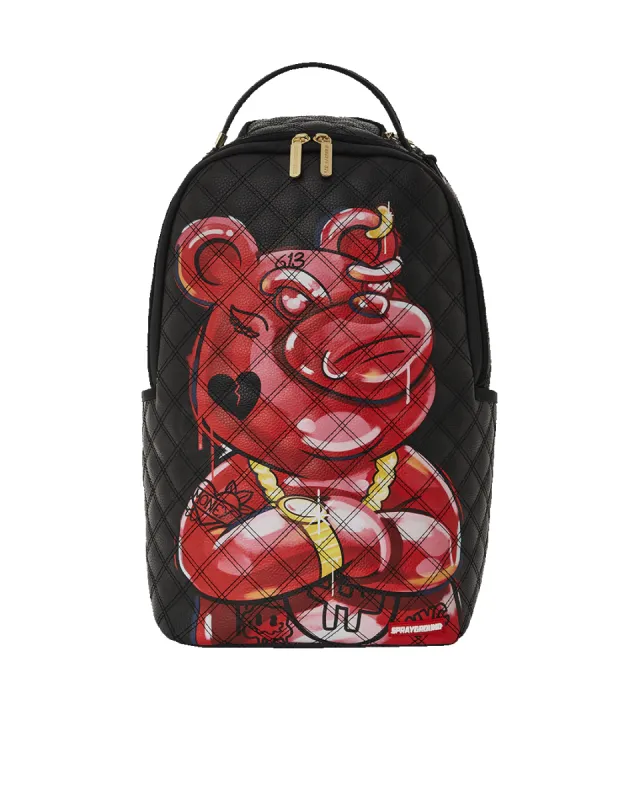 QUILT HAND PAINTED DIABLO BEAR BACKPACK (DLXV) sold by Sprayground