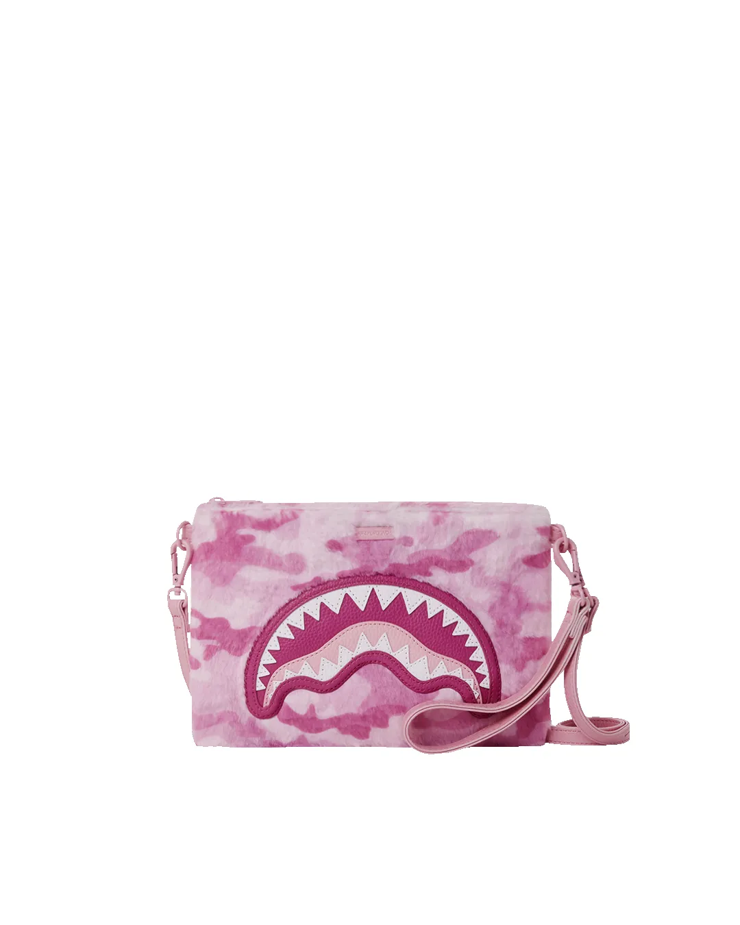 FURRROCIOUS IN PINK CROSSOVER CLUTCH sold by Sprayground