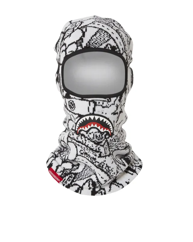 DOODLE SHARK SKI MASK sold by Sprayground