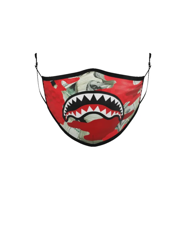 ADULT MONEY CAMO (RED) FORM-FITTING FACE MASK sold by Sprayground