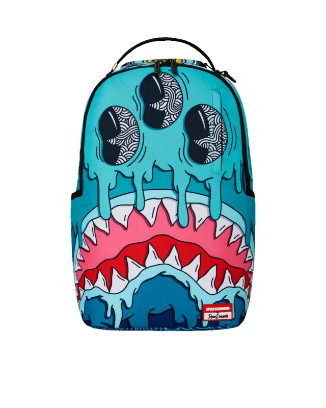 JORGE RODRIGUEZ THE ARTIST COLLAB DRIPS SHARKS BACKPACK sold by Sprayground