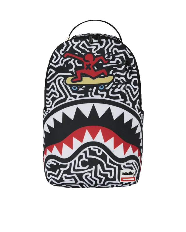 KEITH HARING SKATER SHARK DLXSR BACKPACK sold by Sprayground