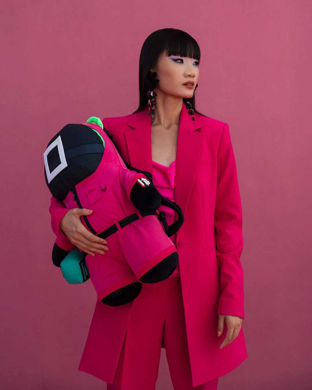 SQUID GAME COLLAB PINK SOLDIERS BEAR BACKPACK sold by Sprayground product image thumbnail 2