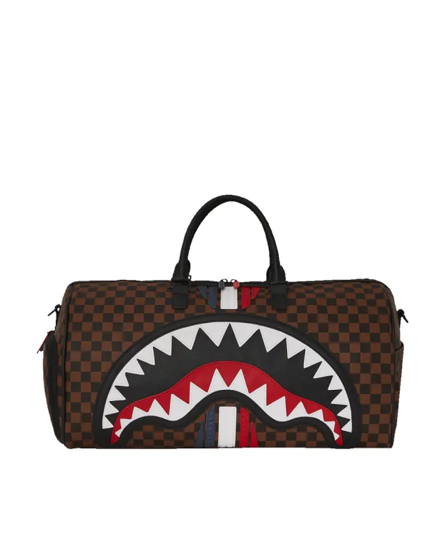 SHARKS IN PARIS GT DUFFLE sold by Sprayground