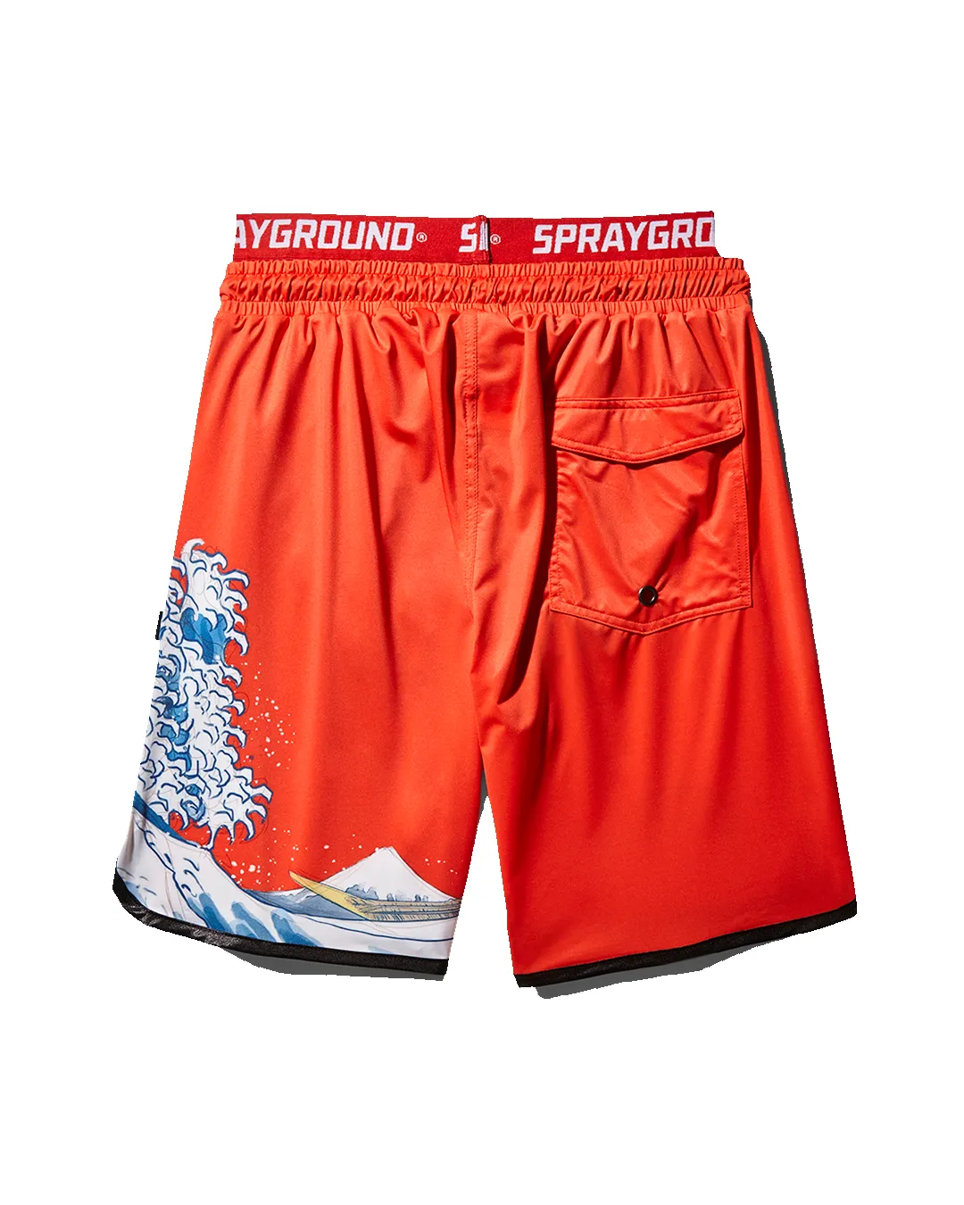JAPAN WAVE CORTO SWIM TRUNKS (RED) sold by Sprayground product image thumbnail 2