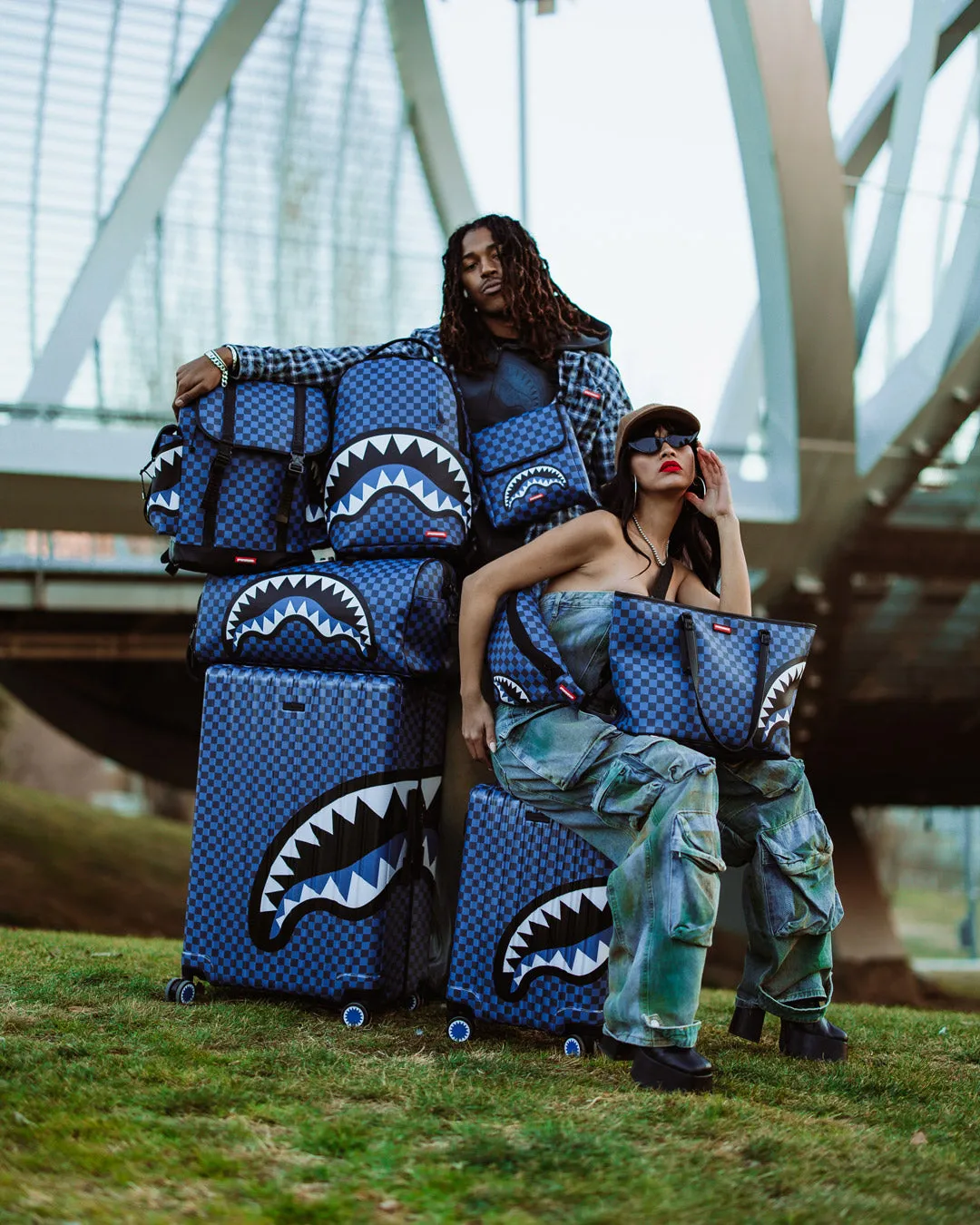 MIDNIGHT MAGIC SHARKS IN PARIS MESSENGER SLING BAG sold by Sprayground product image thumbnail 2