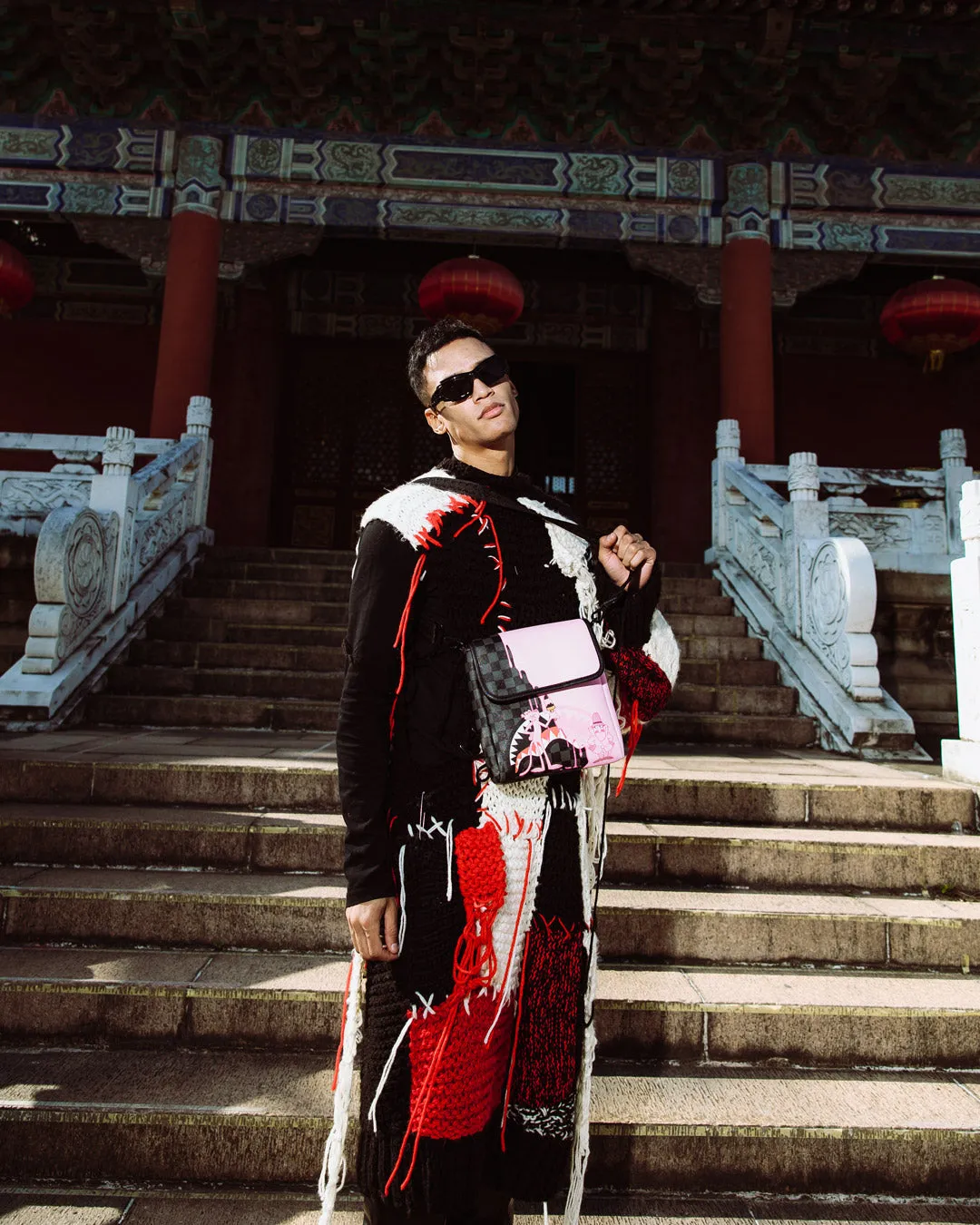 PINK PANTHER PINK PAINTER MESSENGER SLING BAG sold by Sprayground product image thumbnail 2