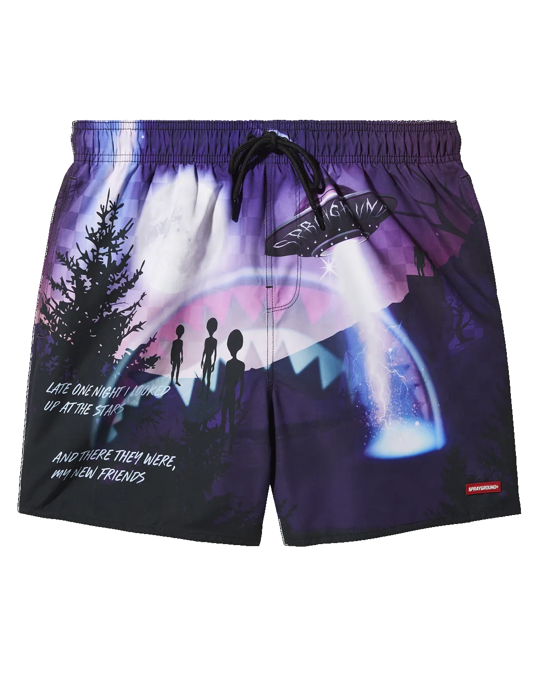 LATE ONE NIGHT SWIM SHORTS sold by Sprayground