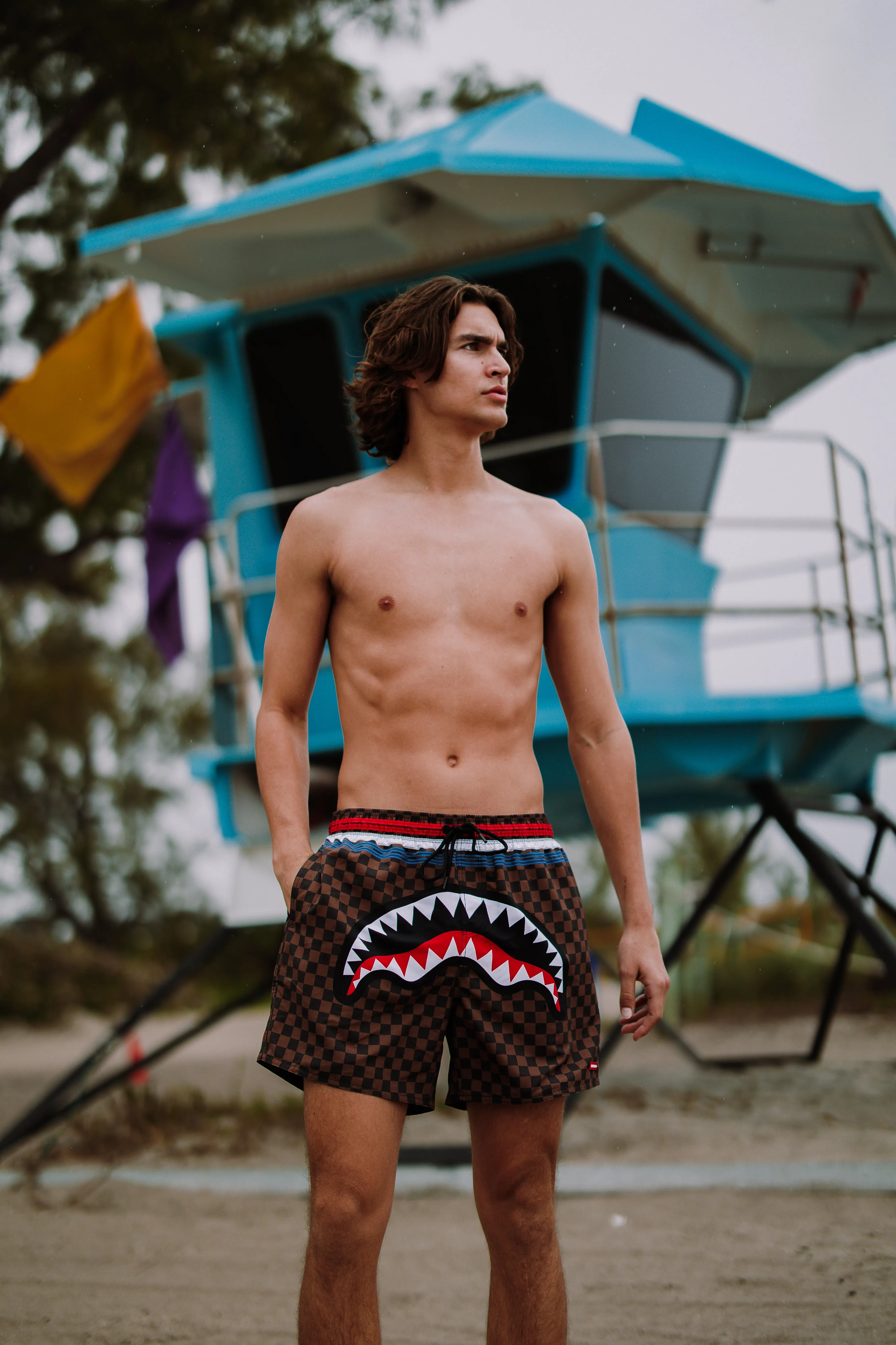 SHARKS IN PARIS GT SWIM SHORTS sold by Sprayground product image thumbnail 4
