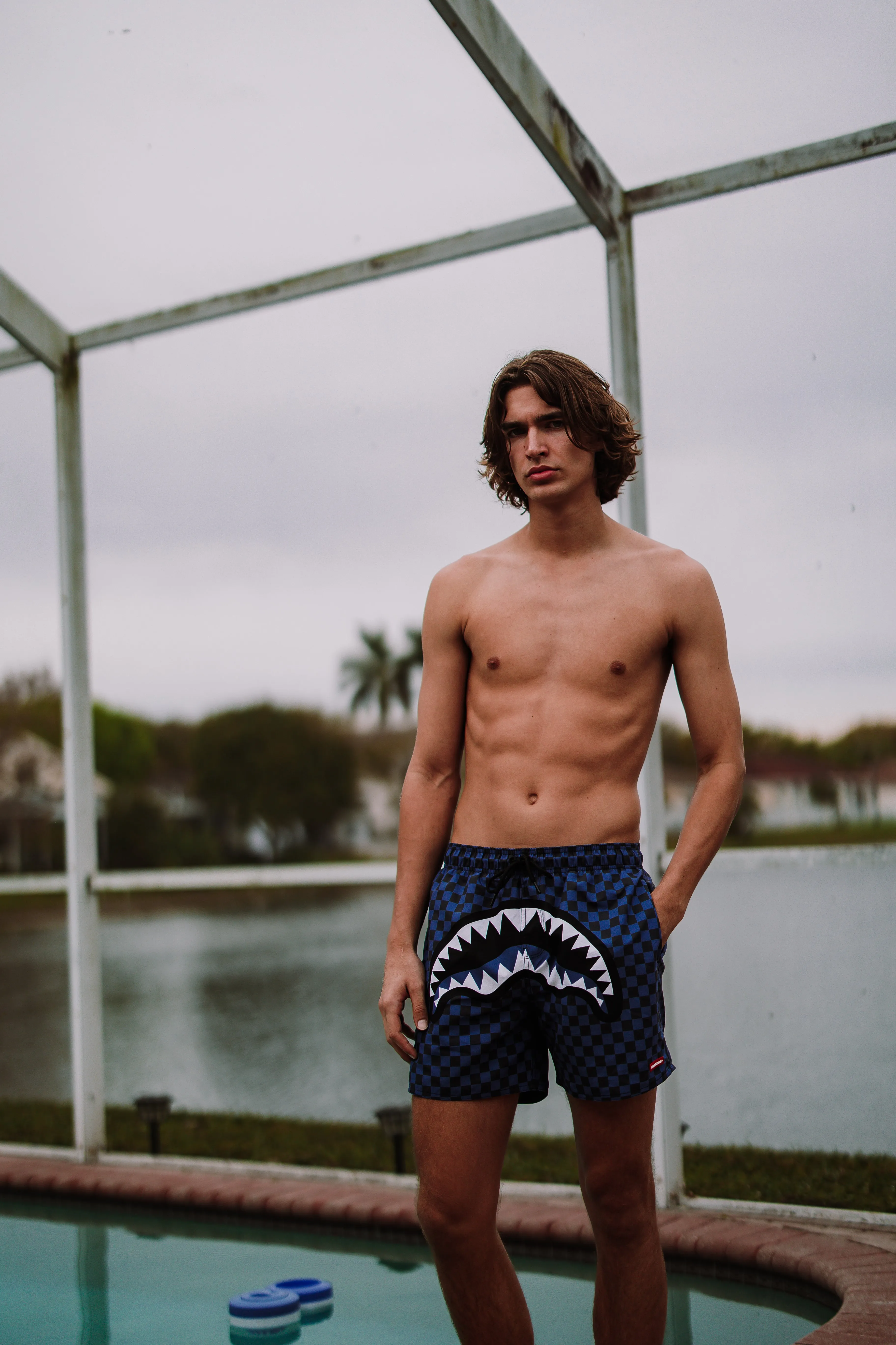 MIDNIGHT MAGIC SHARKS IN PARIS SWIM SHORTS sold by Sprayground product image thumbnail 4