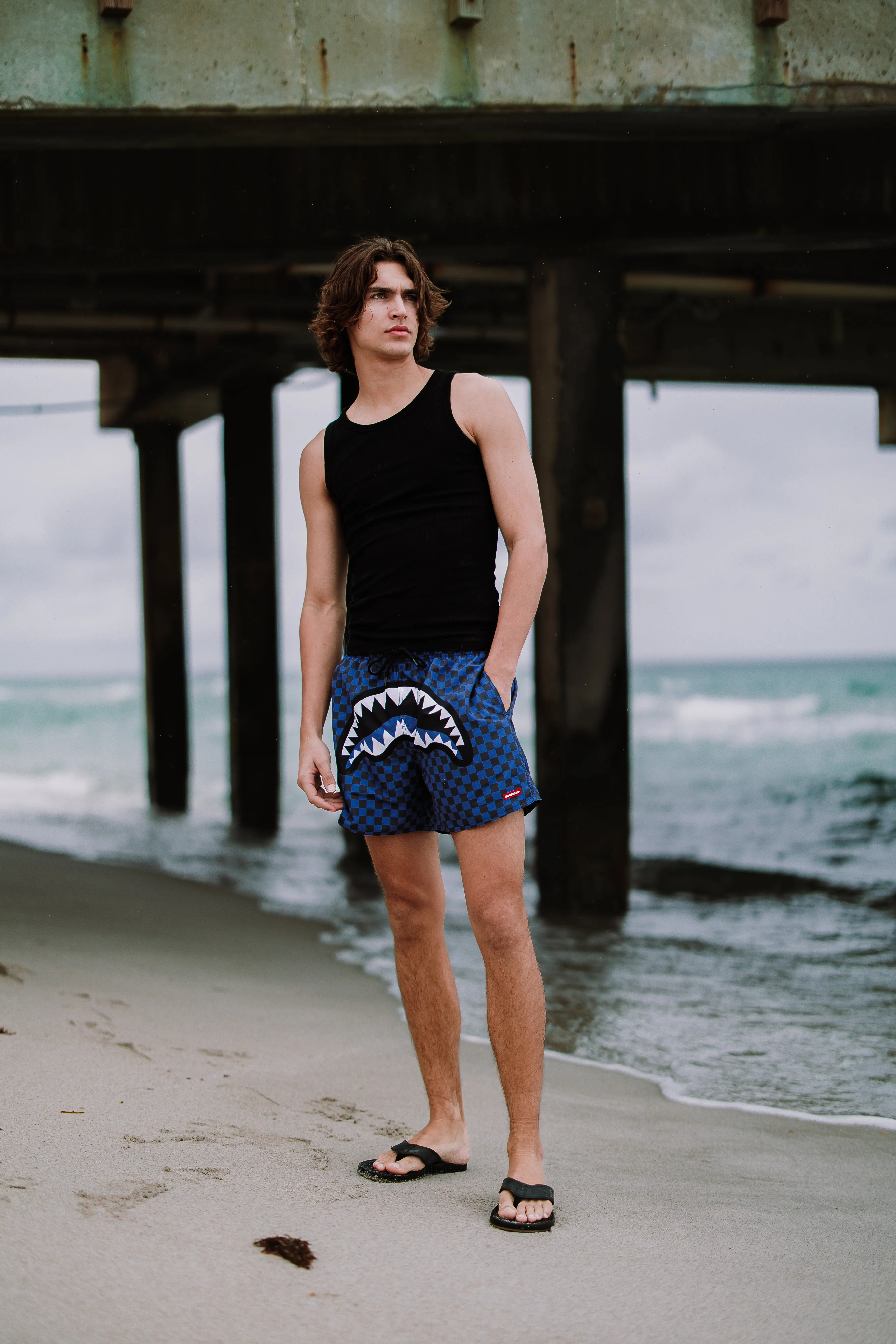 MIDNIGHT MAGIC SHARKS IN PARIS SWIM SHORTS sold by Sprayground product image thumbnail 2