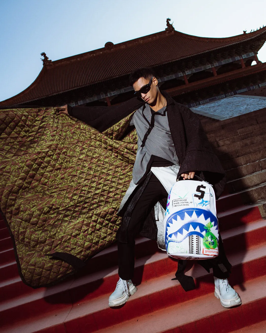 SHARK CENTRAL CUT OUT FOR GREATNESS DLXSV BACKPACK sold by Sprayground product image thumbnail 2