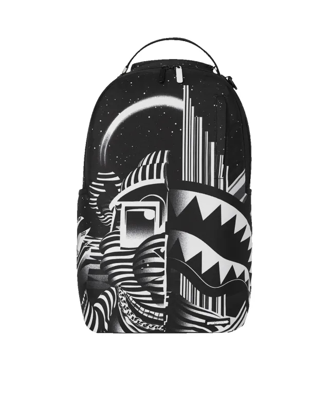 PARALLEL UNIVERSE BEAR SHARK DLXR BACKPACK sold by Sprayground