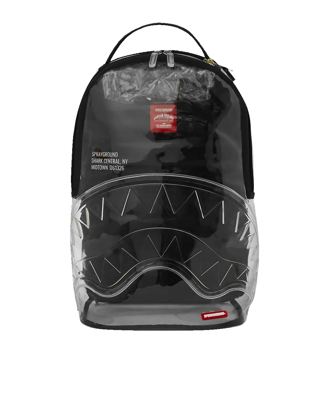 CLEAR BACKPACK - SHARK CENTRAL sold by Sprayground