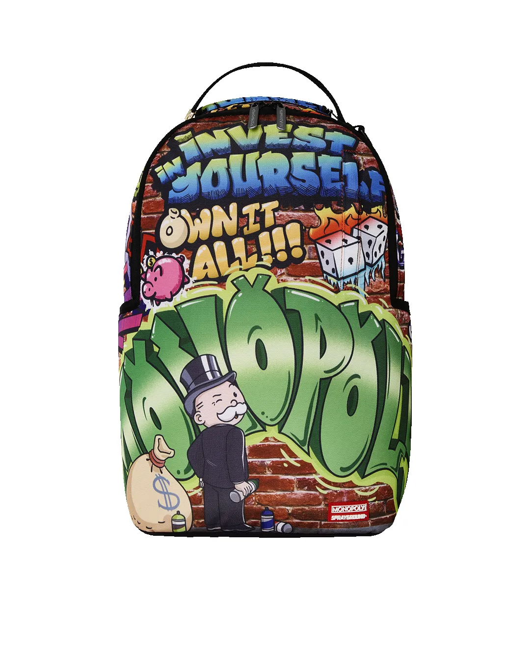 MONOPOLY GRAFFITI GOLD RUSH DLXR BACKPACK sold by Sprayground