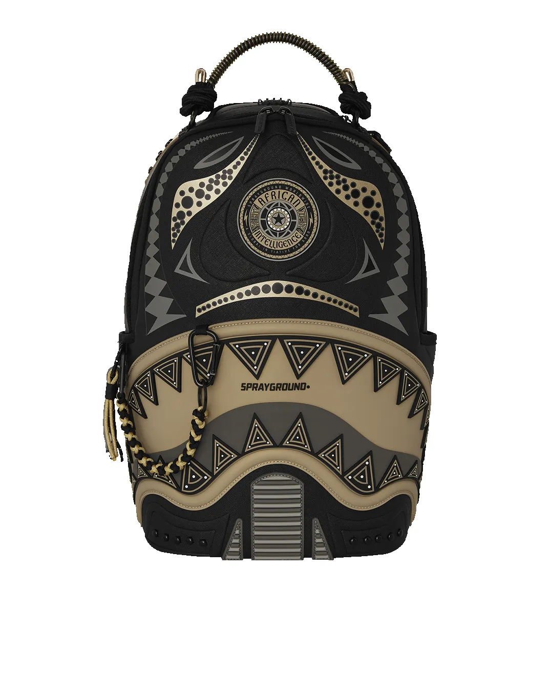 A.I. AFRICAN INTELLIGENCE SHARKS OF THE GOLD OCEAN BACKPACK - SANDFLOWER COLLAB sold by Sprayground