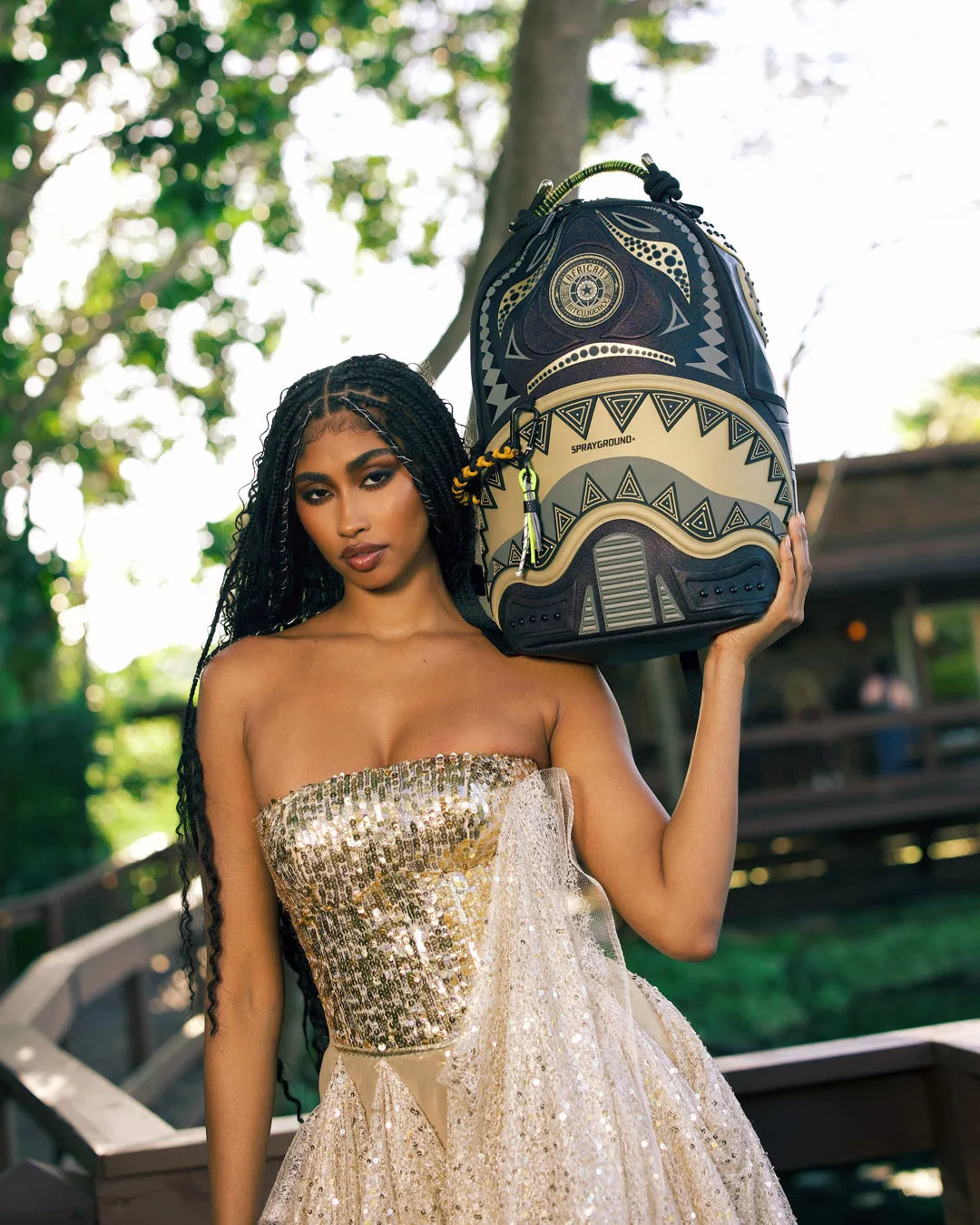 A.I. AFRICAN INTELLIGENCE SHARKS OF THE GOLD OCEAN BACKPACK - SANDFLOWER COLLAB sold by Sprayground product image thumbnail 2