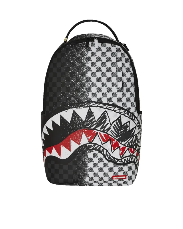SCRIBBLE DRIBBLE CHECK BACKPACK sold by Sprayground